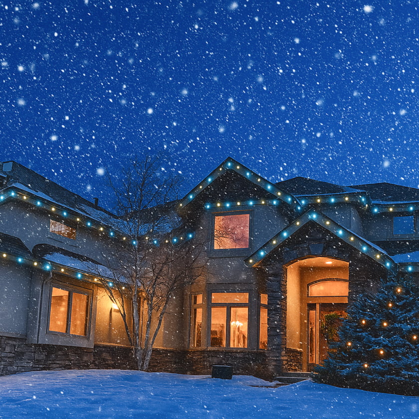 Permanent outdoor lights